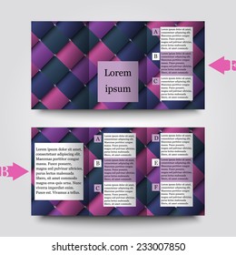 Brochure template with abstract background. Eps10 Vector illustration