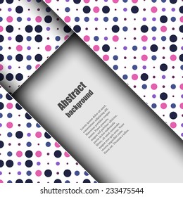 Brochure template with abstract background. Eps10 Vector illustration