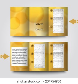 Brochure template with abstract background. Eps10 Vector illustration