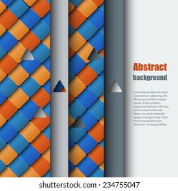 Brochure template with abstract background. Eps10 Vector illustration