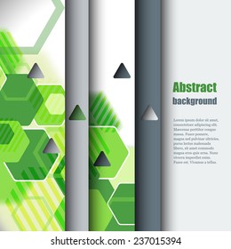 Brochure template with abstract background. Eps10 Vector illustration