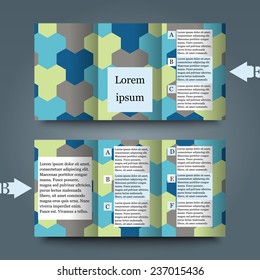 Brochure template with abstract background. Eps10 Vector illustration
