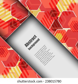 Brochure template with abstract background. Eps10 Vector illustration