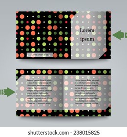 Brochure template with abstract background. Eps10 Vector illustration