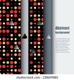 Brochure template with abstract background. Eps10 Vector illustration