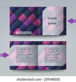 Brochure template with abstract background. Eps10 Vector illustration