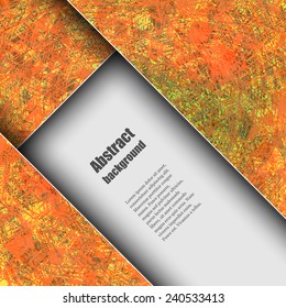 Brochure template with abstract background. Eps10 Vector illustration