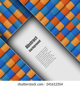 Brochure template with abstract background. Eps10 Vector illustration
