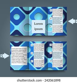 Brochure template with abstract background. Eps10 Vector illustration