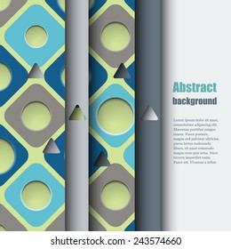 Brochure template with abstract background. Eps10 Vector illustration