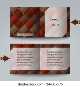 Brochure template with abstract background. Eps10 Vector illustration
