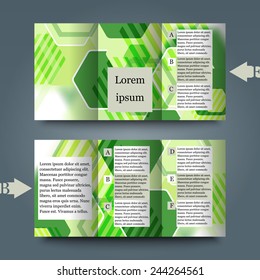 Brochure template with abstract background. Eps10 Vector illustration