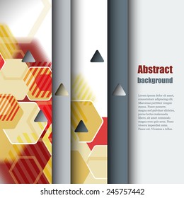 Brochure template with abstract background. Eps10 Vector illustration