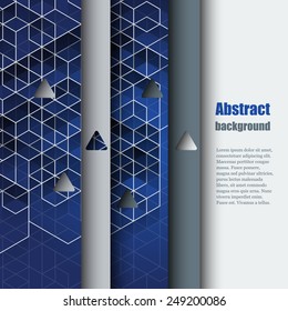 Brochure template with abstract background. Eps10 Vector illustration