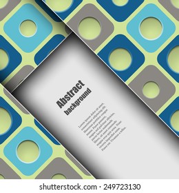 Brochure template with abstract background. Eps10 Vector illustration