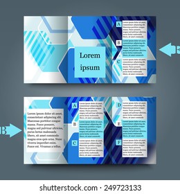 Brochure template with abstract background. Eps10 Vector illustration