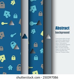 Brochure template with abstract background. Eps10 Vector illustration