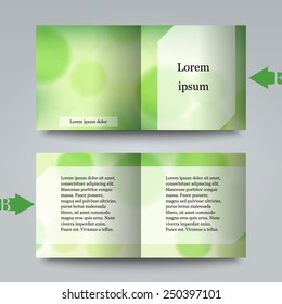 Brochure template with abstract background. Eps10 Vector illustration