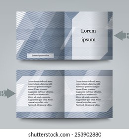 Brochure template with abstract background. Eps10 Vector illustration