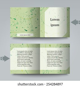 Brochure template with abstract background. Eps10 Vector illustration