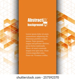 Brochure template with abstract background. Eps10 Vector illustration