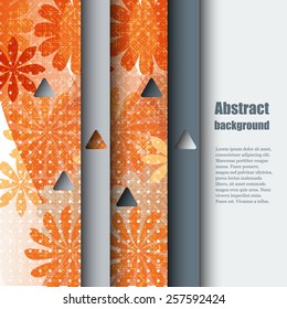 Brochure template with abstract background. Eps10 Vector illustration