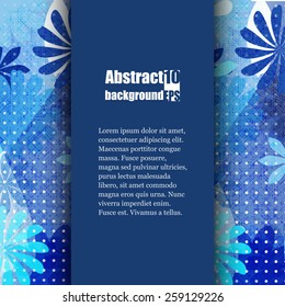 Brochure template with abstract background. Eps10 Vector illustration