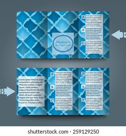Brochure template with abstract background. Eps10 Vector illustration
