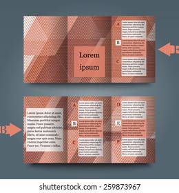 Brochure template with abstract background. Eps10 Vector illustration