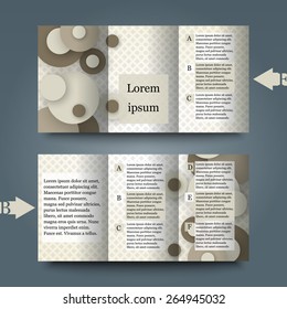 Brochure template with abstract background. Eps10 Vector illustration