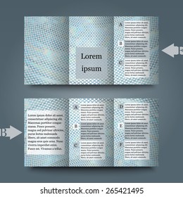Brochure template with abstract background. Eps10 Vector illustration