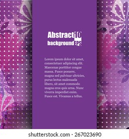 Brochure template with abstract background. Eps10 Vector illustration