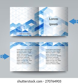 Brochure template with abstract background. Eps10 Vector illustration
