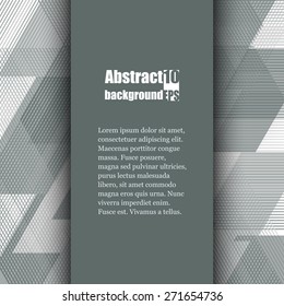 Brochure template with abstract background. Eps10 Vector illustration