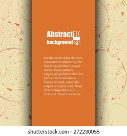 Brochure template with abstract background. Eps10 Vector illustration