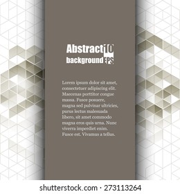 Brochure template with abstract background. Eps10 Vector illustration