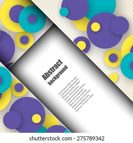 Brochure template with abstract background. Eps10 Vector illustration
