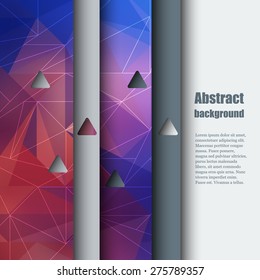 Brochure template with abstract background. Eps10 Vector illustration