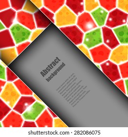 Brochure template with abstract background. Eps10 Vector illustration