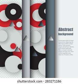 Brochure template with abstract background. Eps10 Vector illustration
