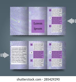 Brochure template with abstract background. Eps10 Vector illustration