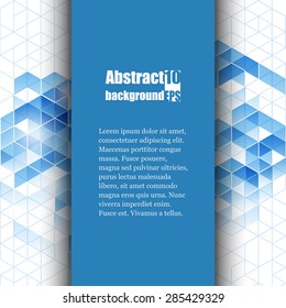 Brochure template with abstract background. Eps10 Vector illustration