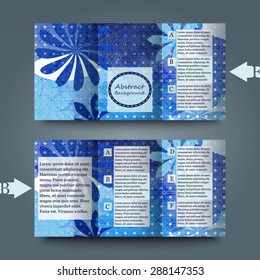 Brochure template with abstract background. Eps10 Vector illustration