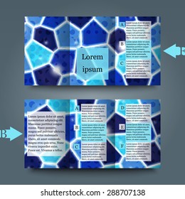 Brochure template with abstract background. Eps10 Vector illustration