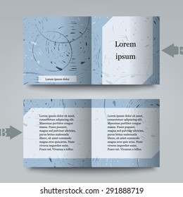 Brochure template with abstract background. Eps10 Vector illustration