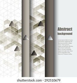 Brochure template with abstract background. Eps10 Vector illustration