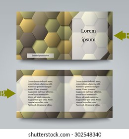 Brochure template with abstract background. Eps10 Vector illustration