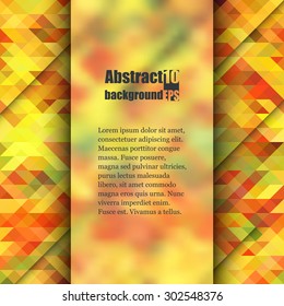 Brochure template with abstract background. Eps10 Vector illustration