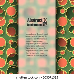 Brochure template with abstract background. Eps10 Vector illustration