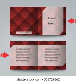 Brochure template with abstract background. Eps10 Vector illustration